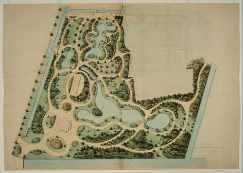 Tuin in landschapsstijl 1881