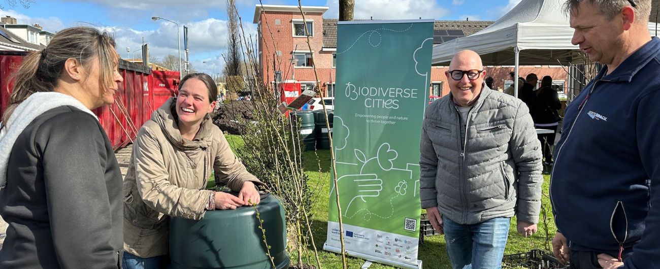 Leanne tijdens de plantdag